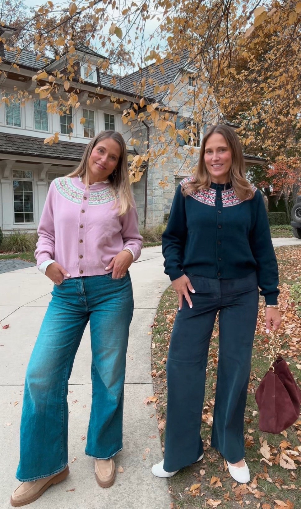 We are loving these cardigans from J.Crew! They are perfect for a holiday outfit without using tradition green and red color palette. We styled them with jeans and flats for a simple look. 

#LTKMidsize #LTKSeasonal #LTKOver40