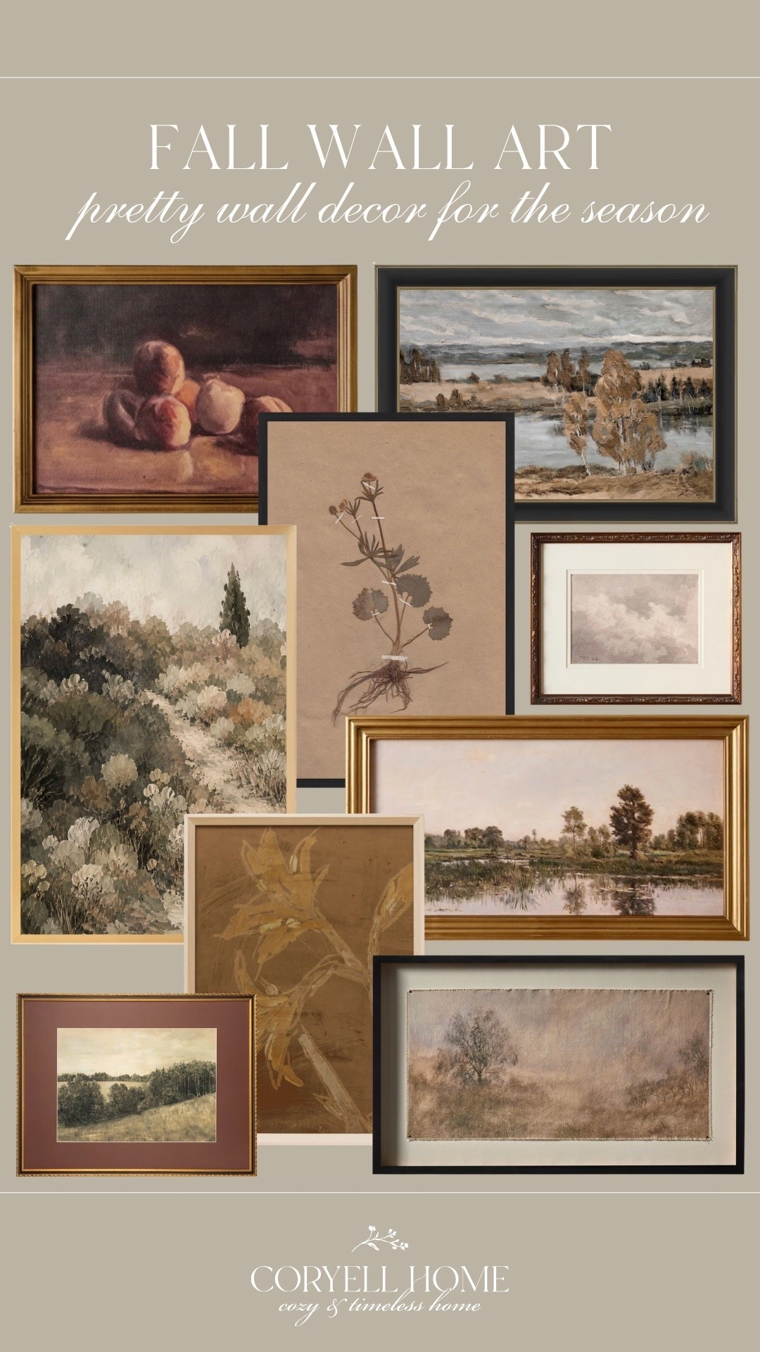 Autumnal wall art that feels classic and seasonal, perfect for the fall. 🤎🍂 These prints feel like an elevated way to decorate our home for the season, without cluttering it with decor that we won’t love for years to come.

#LTKHome #LTKSeasonal