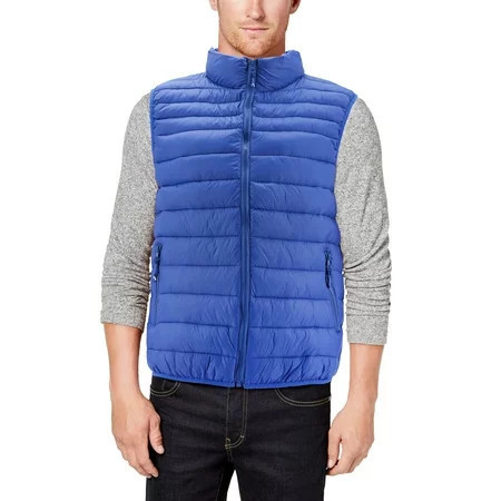 Men s Lightweight Full Zip Quilted Insulated Water Resistant Warm Puffer Vest (Royal Blue 2XL) | Walmart (US)