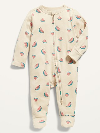 Unisex 2-Way-Zip Sleep & Play Footed One-Piece for Baby | Old Navy (US)