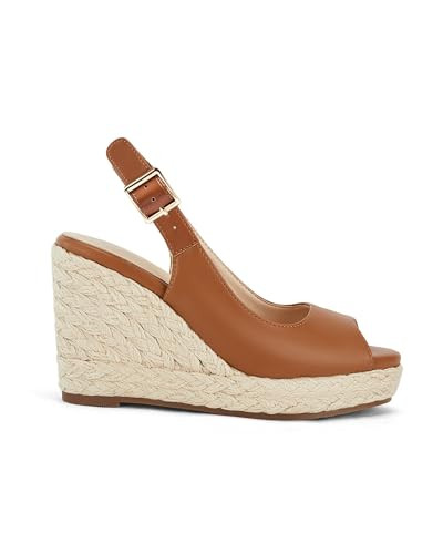 Juliet Holy Womens Ankle Strap Espadrille Wedges Round Open Toe Platform Slingback Slip on Peep Toe Sandals Comfort Summer Shoes | Amazon (US)