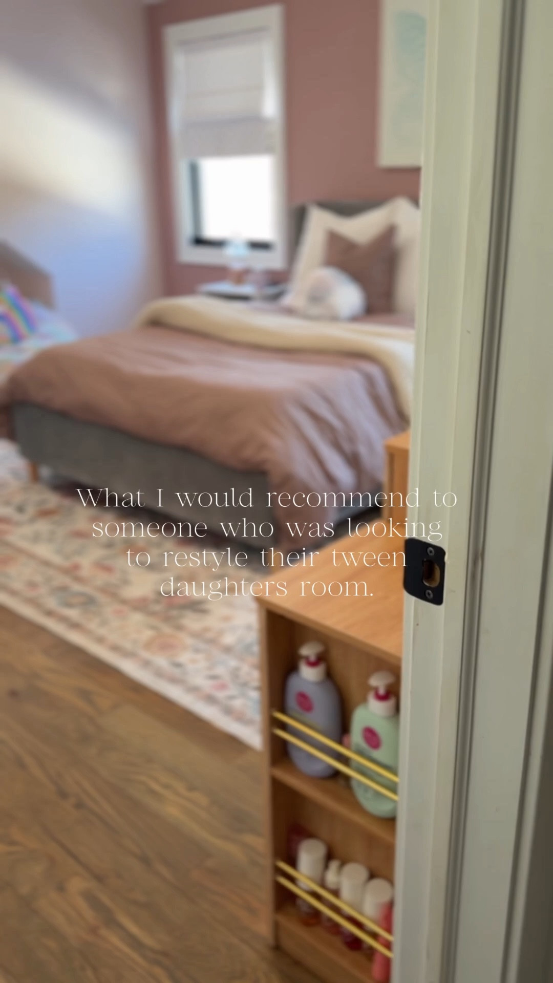 Designing a tween bedroom is such a fun phase. She’s growing up and wanted something that felt more mature but still a little playful. We focused on pieces that feel stylish now but can grow with her over the next few years. The mix of textures, soft colors, and functional storage made the room feel cozy, elevated, and very her. Safe to say she’s already claimed it as her favorite spot in the house 🩷

#LTKHome #LTKspring #LTKSpringSale