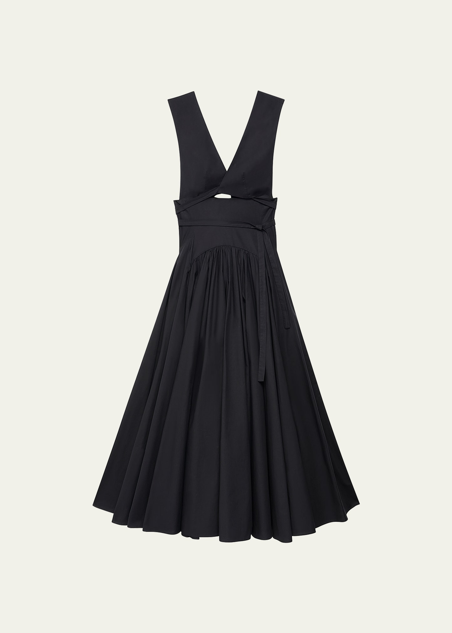 Another Tomorrow Cutout Flared Wrap Dress | Bergdorf Goodman