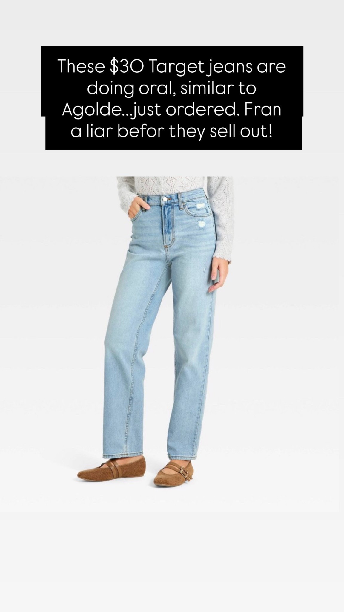  ✨Tap the bell, save and ❤️ for over 40 fashion, midlife style, midsize fashion and luxury looks for less. 

Targe Agolde look for less going viral! 

#LTKHoliday #LTKOver40