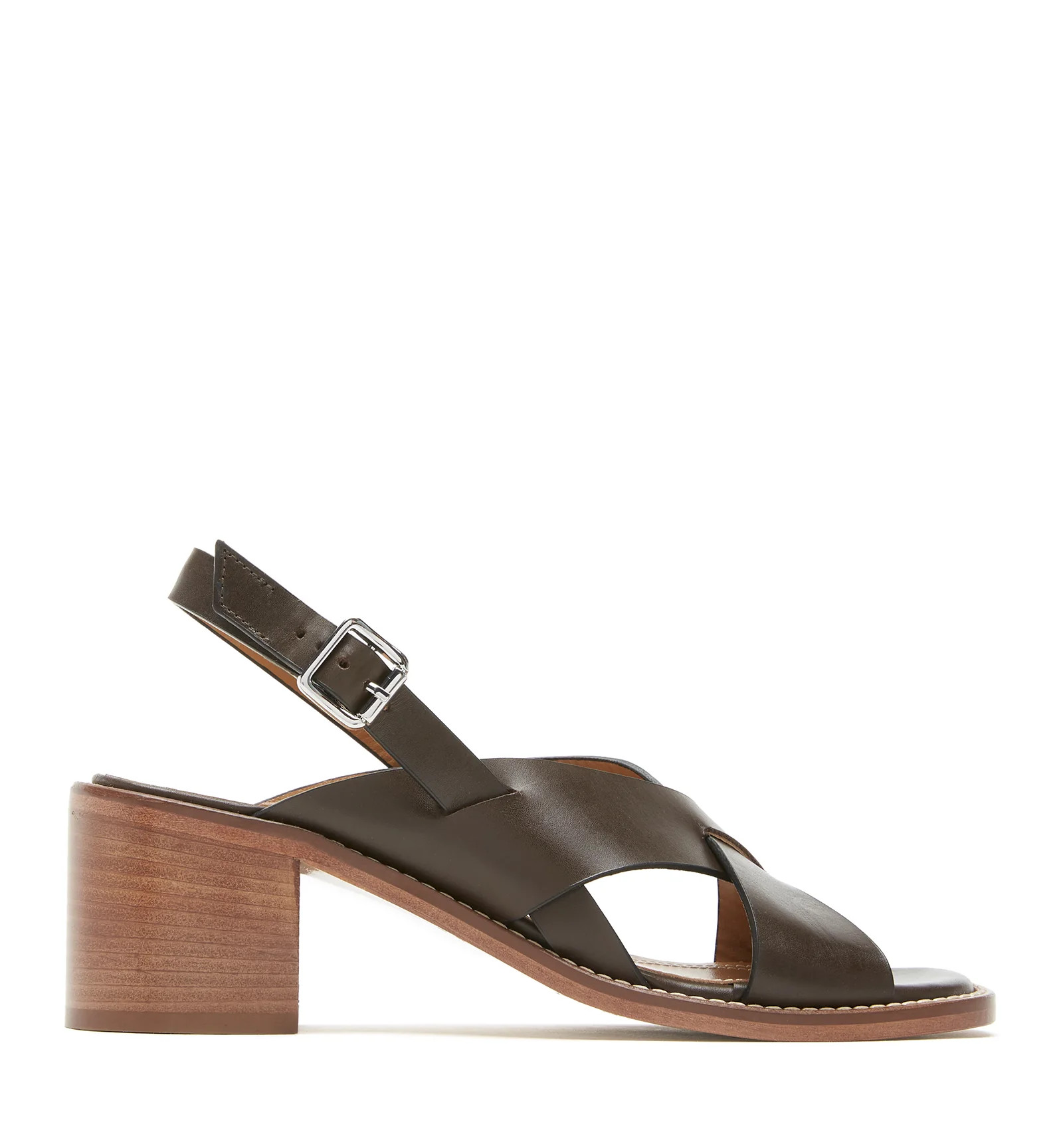 ROSSIE HEELED LEATHER SANDAL | La Canadienne