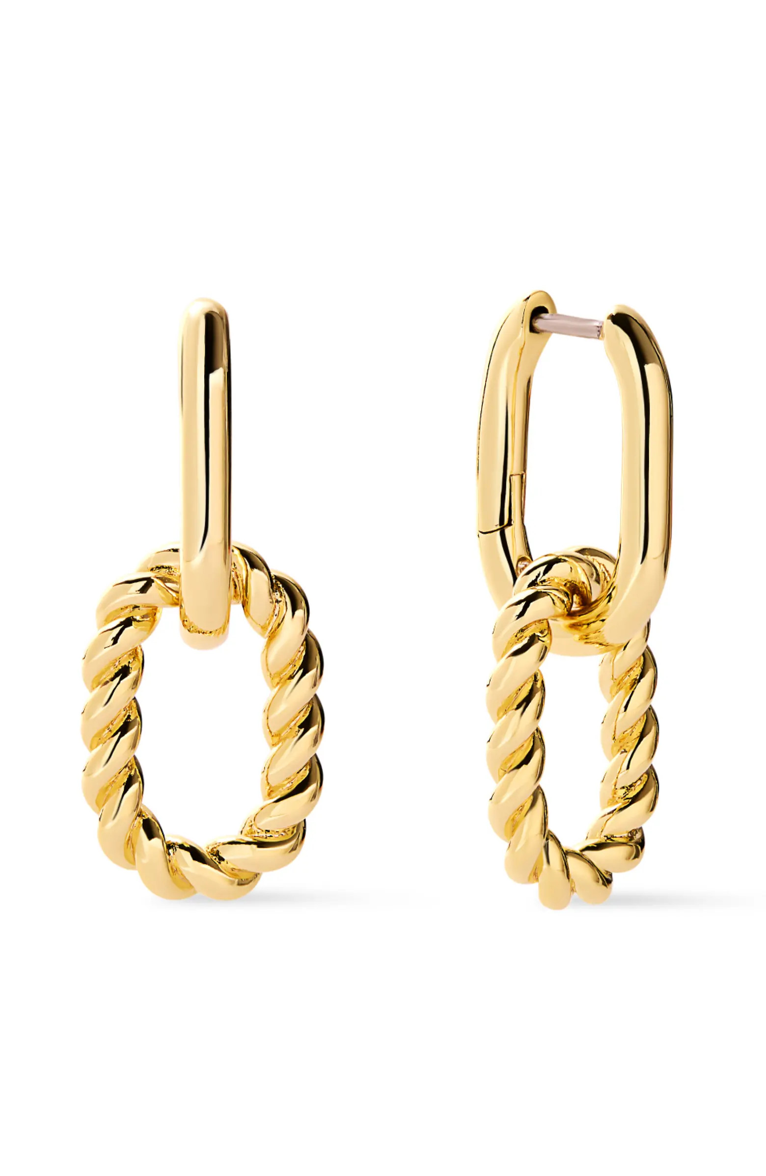 Gold Drop Earrings - Ash Double Mini | Nordstrom