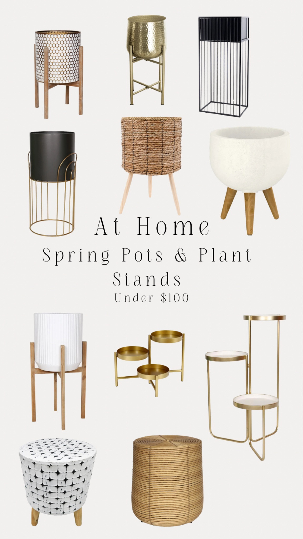 New Pots & Plant Stands under $100 at At Home

#LTKhome #LTKfindsunder50 #LTKfindsunder100