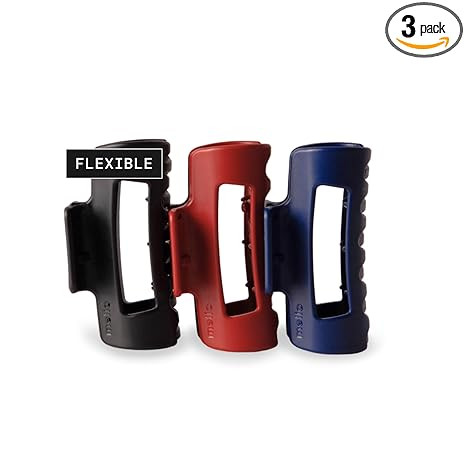 The Original Mello Hair Claw Clip Squishy Claw Clip Made in Korea Patent Pending 30021976 (Black,... | Amazon (US)