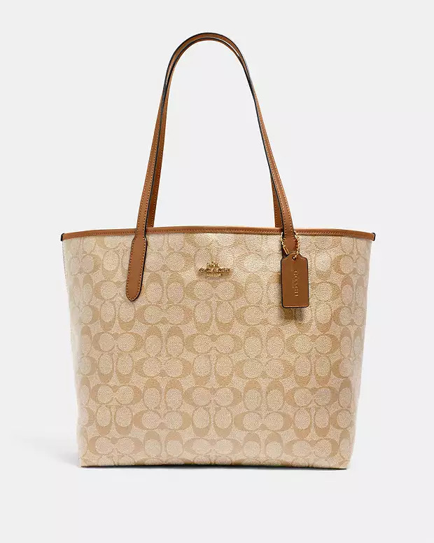 City Tote Bag In Signature Canvas | Coach Outlet US
