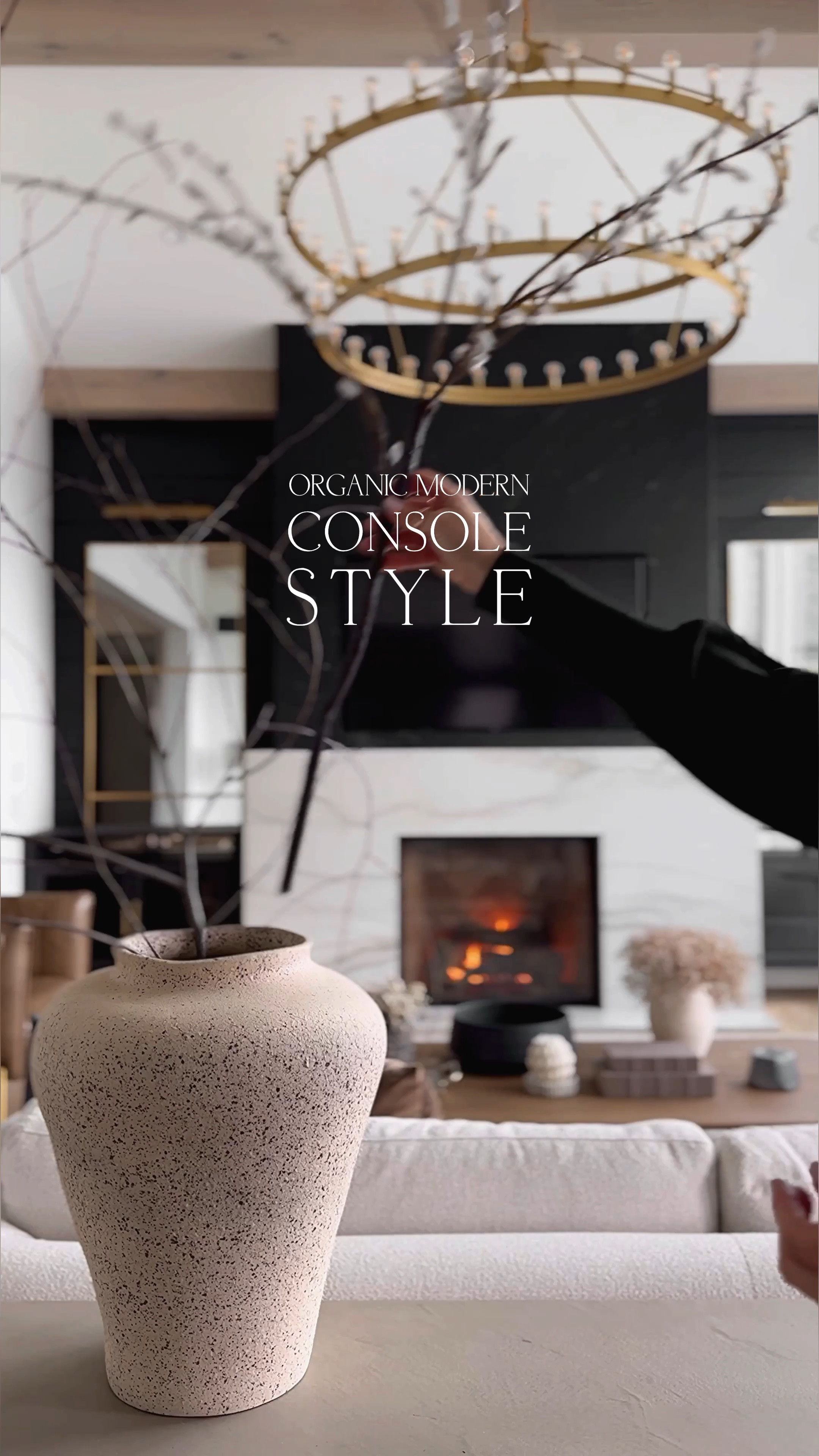 Simple and Contrasting Natural and Organic elements create a Modern Organic Styling.

#LTKhome #LTKstyletip #LTKfindsunder100
