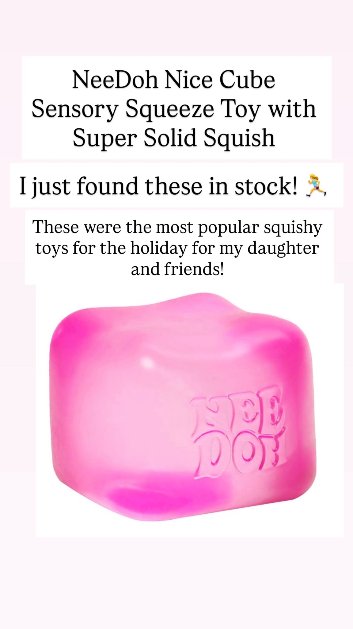 NeeDoh Nice Cube -Sensory Squeeze Toy with Super Solid Squish - 2.25" Cube 

#LTKKids