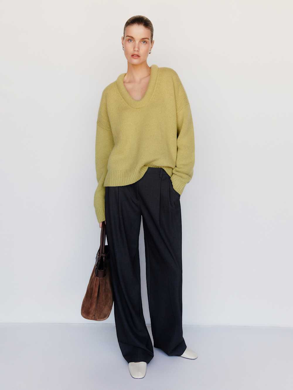Jonie Cashmere Oversized Scoop Neck | Reformation (Global)