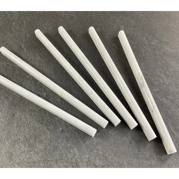 12'' L x 0.5'' W Marble Round Tile Trim (Set of 18) | Wayfair North America