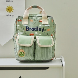 Personalised Forest Transport All-Over Print Grab Handle Mini Backpack | My 1st Years (Global)
