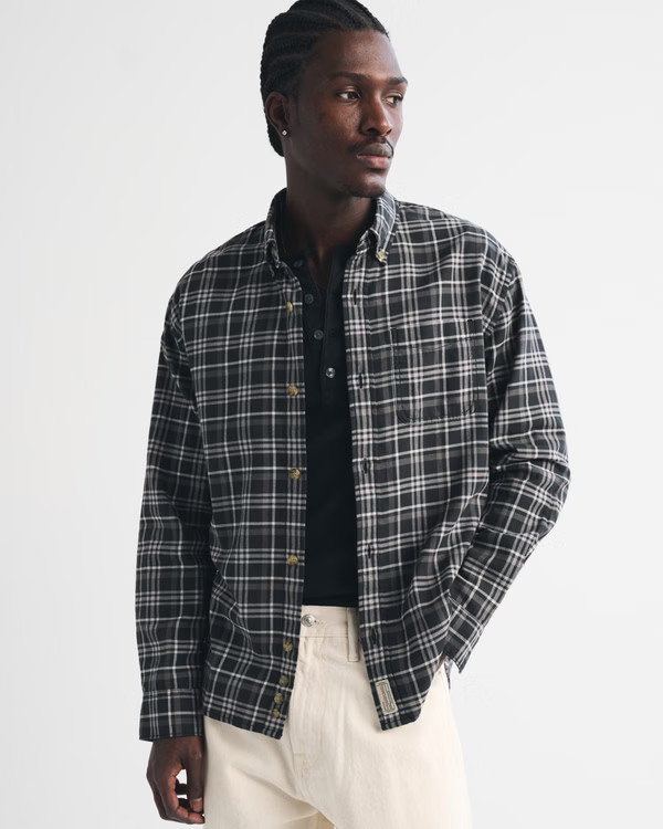 100% Cotton Flannel Shirt | Abercrombie & Fitch (US)