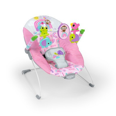 Bright Starts Pink Paradise Vibrating Bouncer | Target