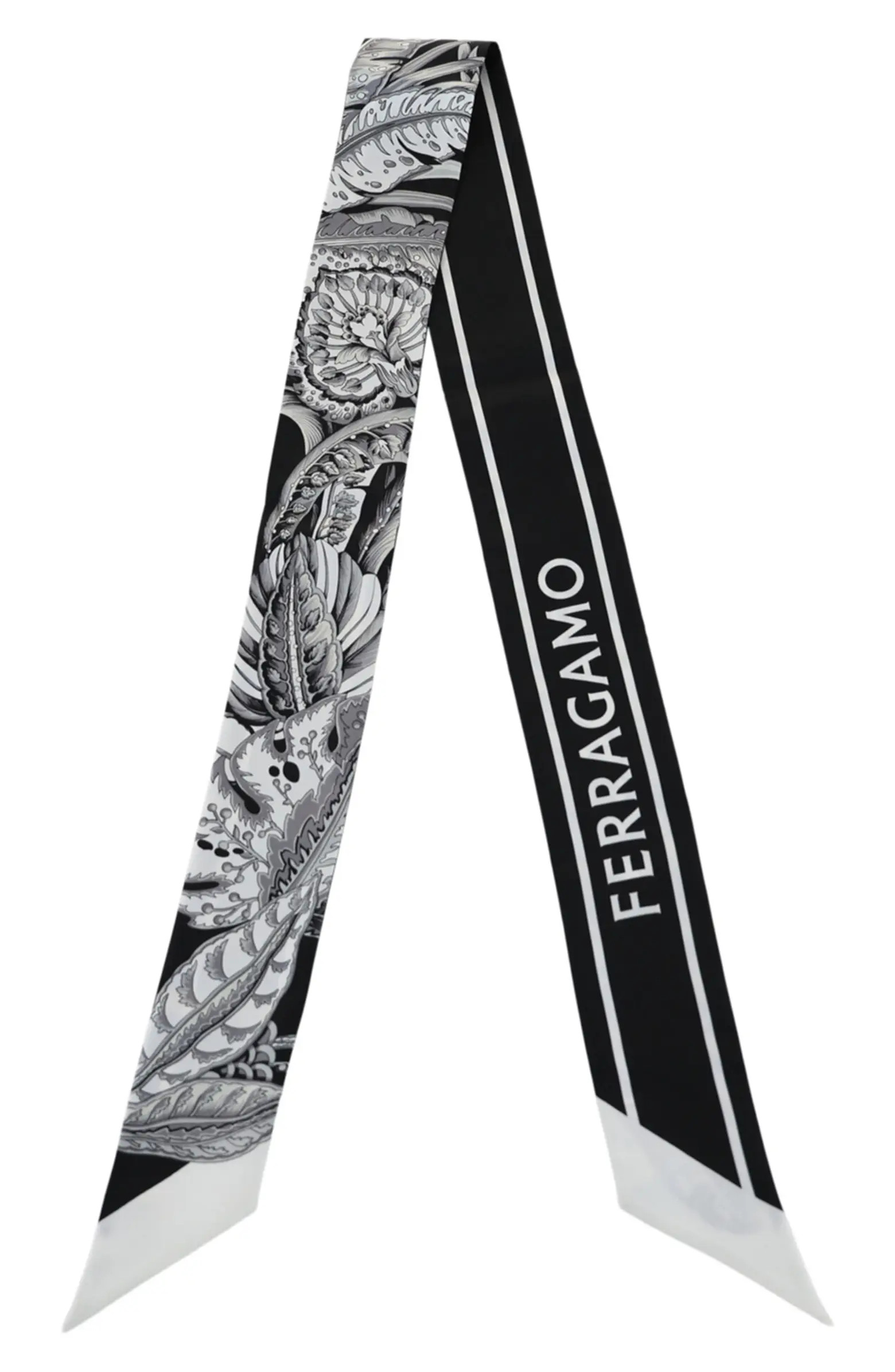 FERRAGAMO Skinny Silk Scarf | Nordstromrack | Nordstrom Rack