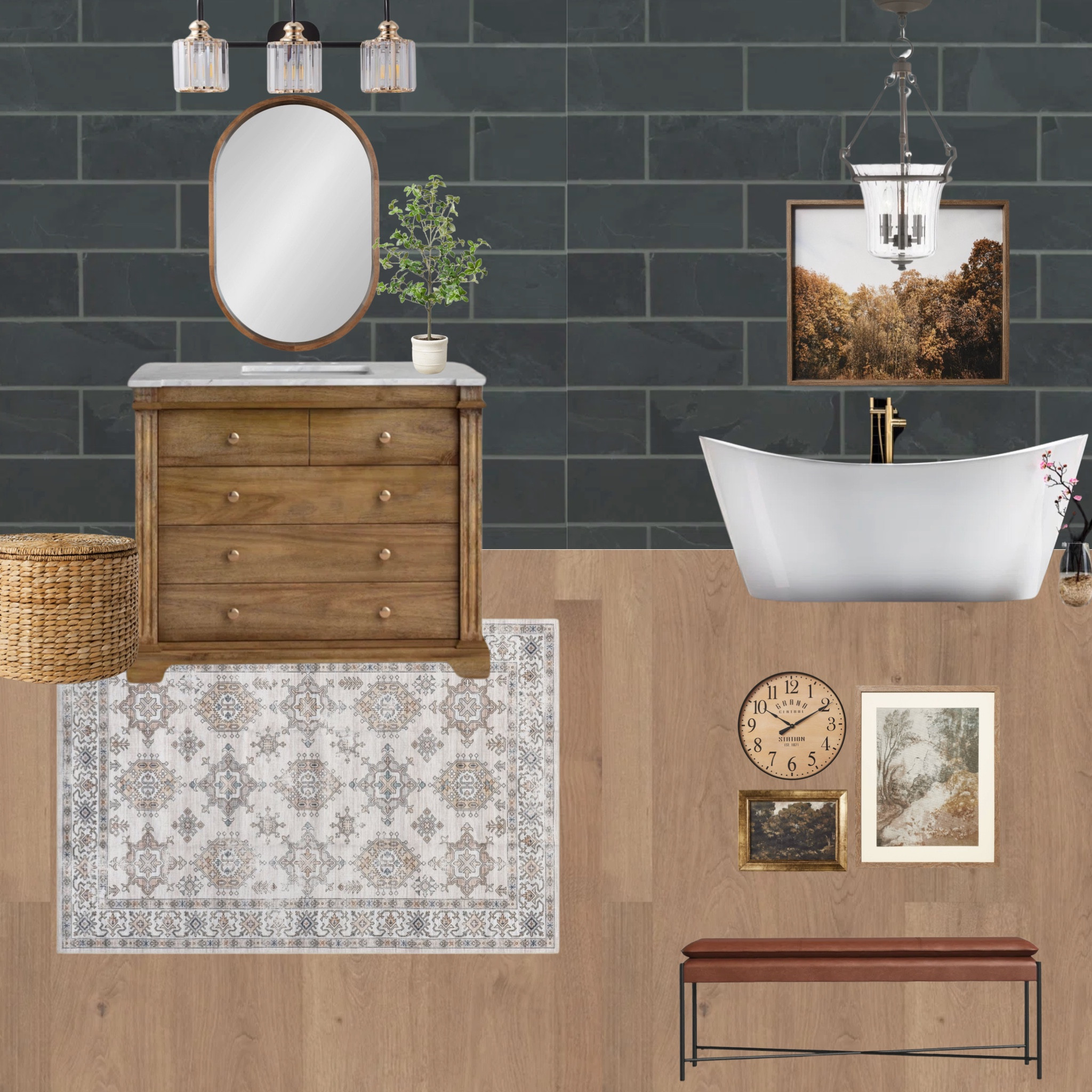 Bathroom mood board 

#LTKhome #LTKstyletip #LTKfindsunder100