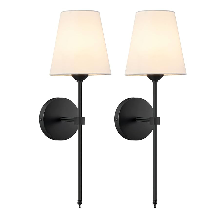 Wall Sconces Sets of 2, Retro Industrial Wall Lamps, Bathroom Vanity Sconces Wall Lighting with W... | Amazon (US)