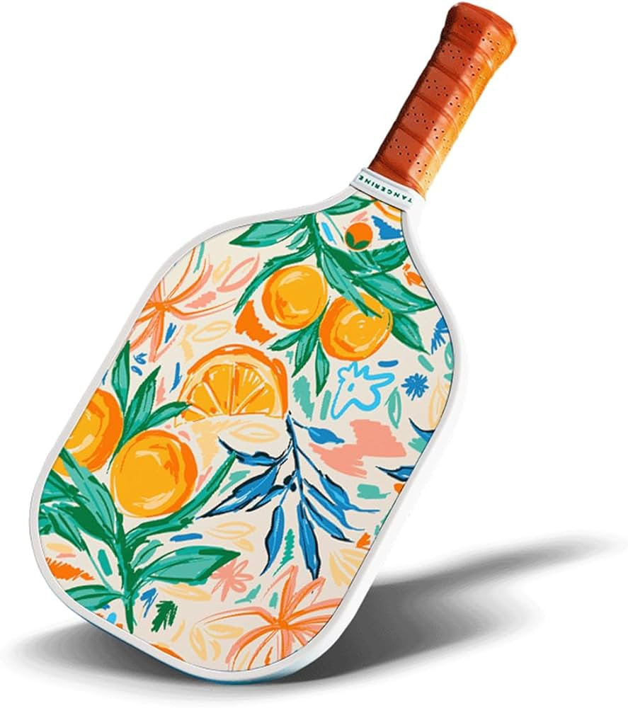 Tangerine Pickleball Paddle - Cool & Unique Designs - Lightweight with Honeycomb Core & Fiberglas... | Amazon (US)
