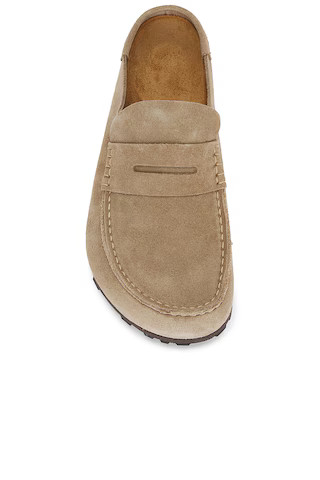 BIRKENSTOCK Naples Wrapped Bold Grip Loafer in Taupe from Revolve.com | Revolve Clothing (Global)
