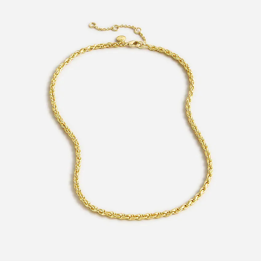 Gold-tone rope chain necklace | J. Crew US