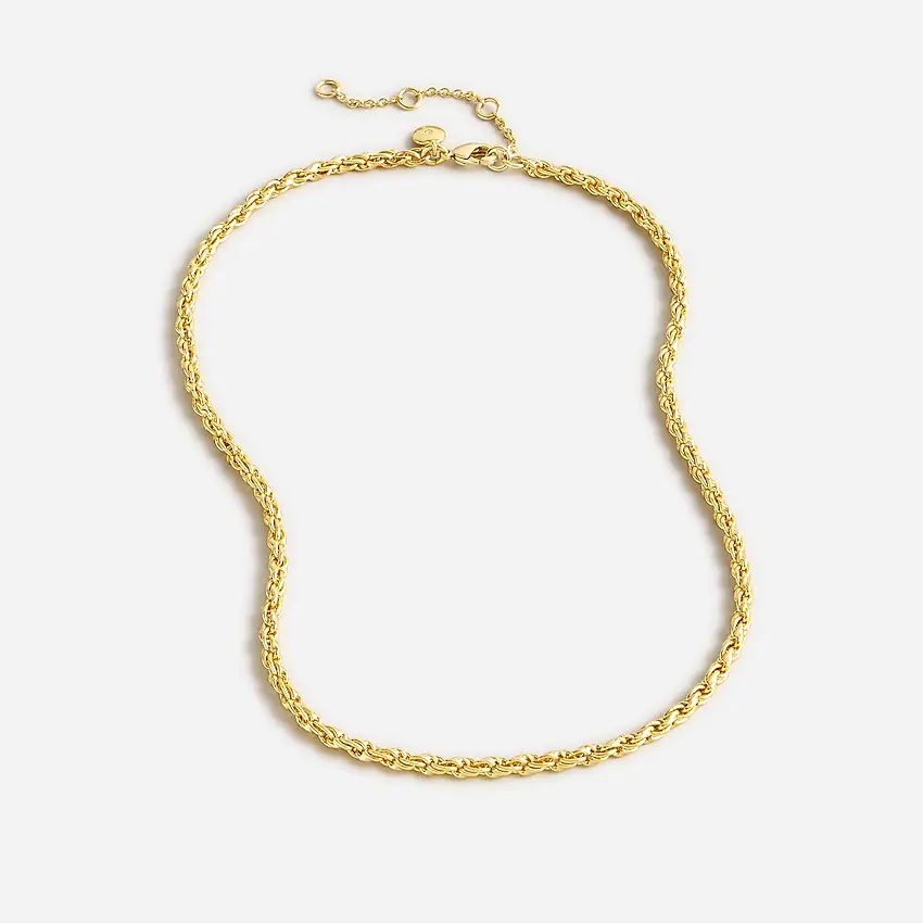 Gold-tone rope chain necklace | J.Crew US