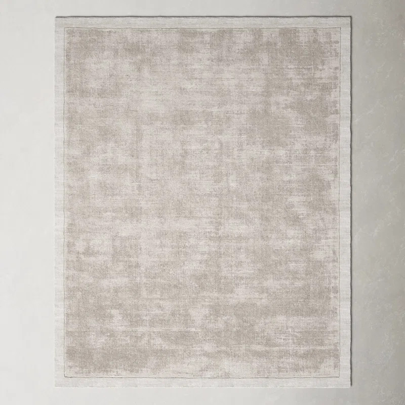 Mckinley Hand Loomed Viscose Gray Rug | Wayfair North America