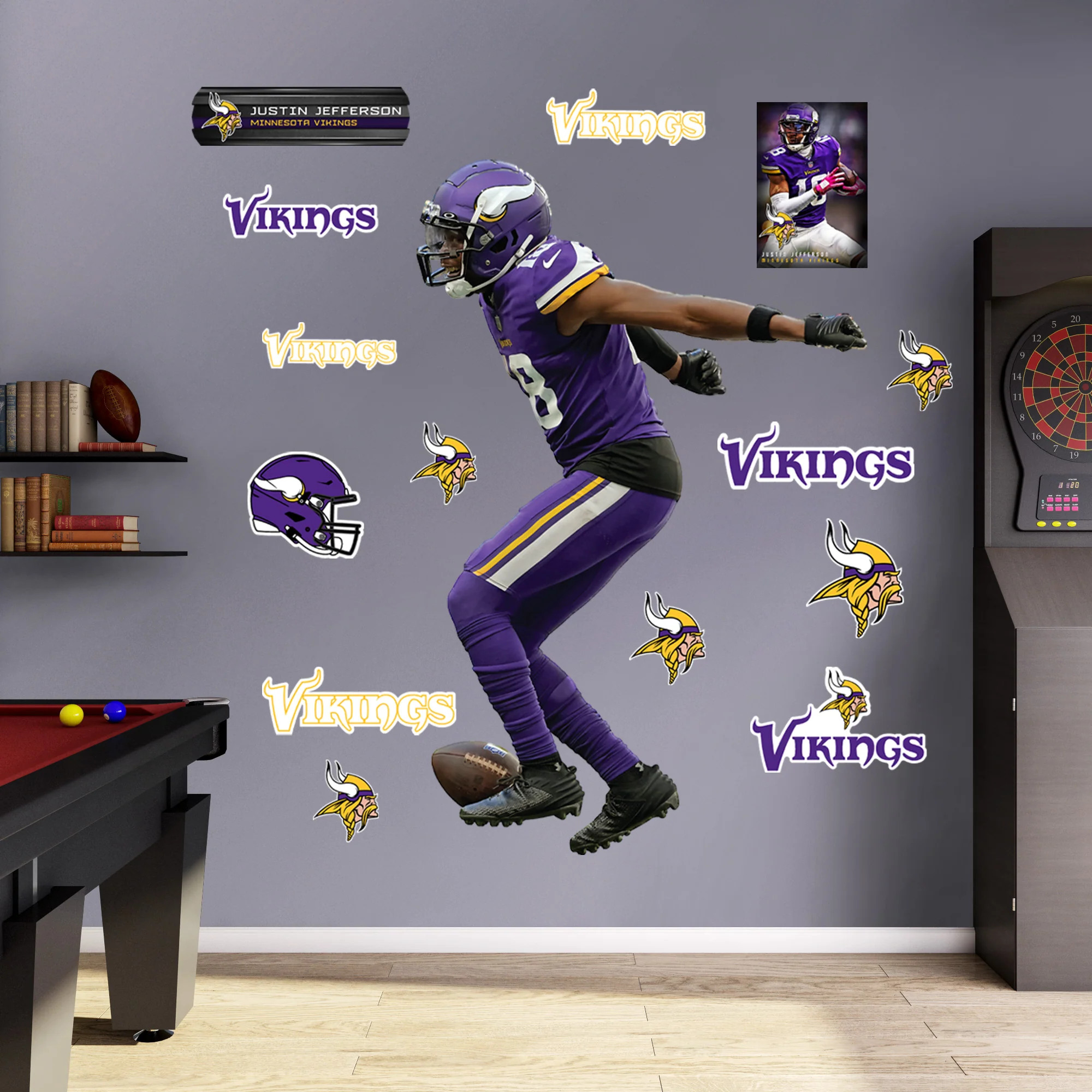 Minnesota Vikings: Justin Jefferson Griddy - Officially Licensed NFL R | Fathead