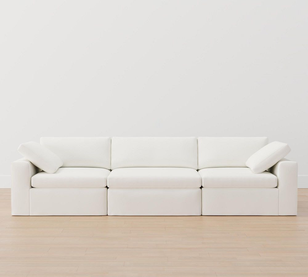 Dream Square Wide Arm Slipcovered Modular Sofa | Pottery Barn (US)