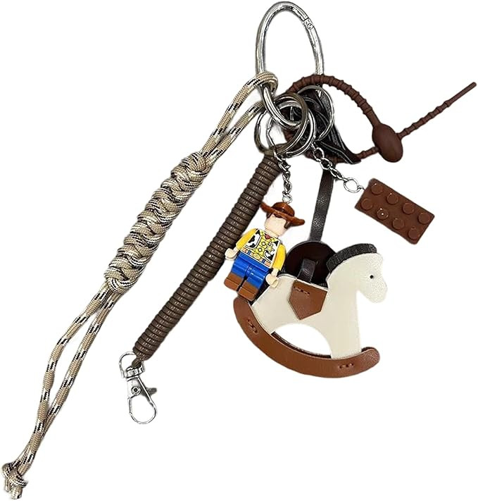 Cute Keychains Y2K Accessories Rope Bag Charms for Handbags Rope Keychain Aesthetic Bag Charms Tr... | Amazon (US)