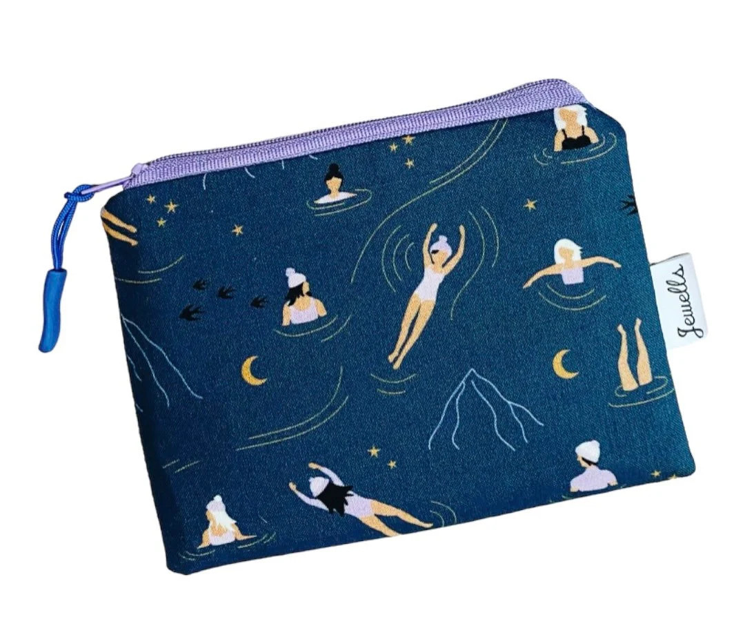 Midnight Swimming Grey Lilac Swimmer Purse Pouch - Etsy | Etsy (US)