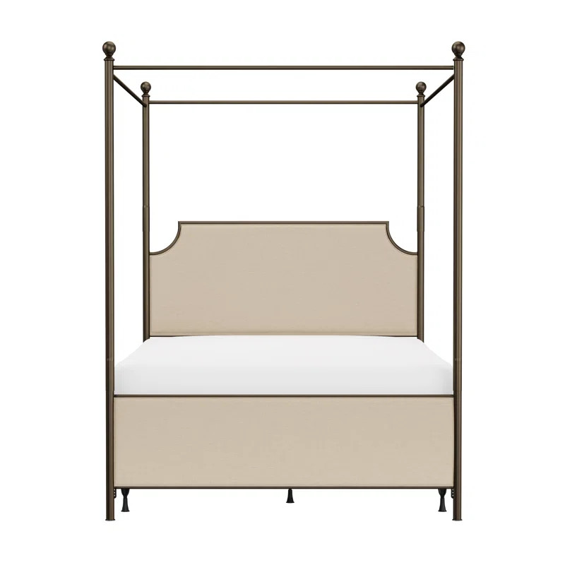 Pemberton Heights Upholstered Low Profile Canopy Bed | Wayfair North America