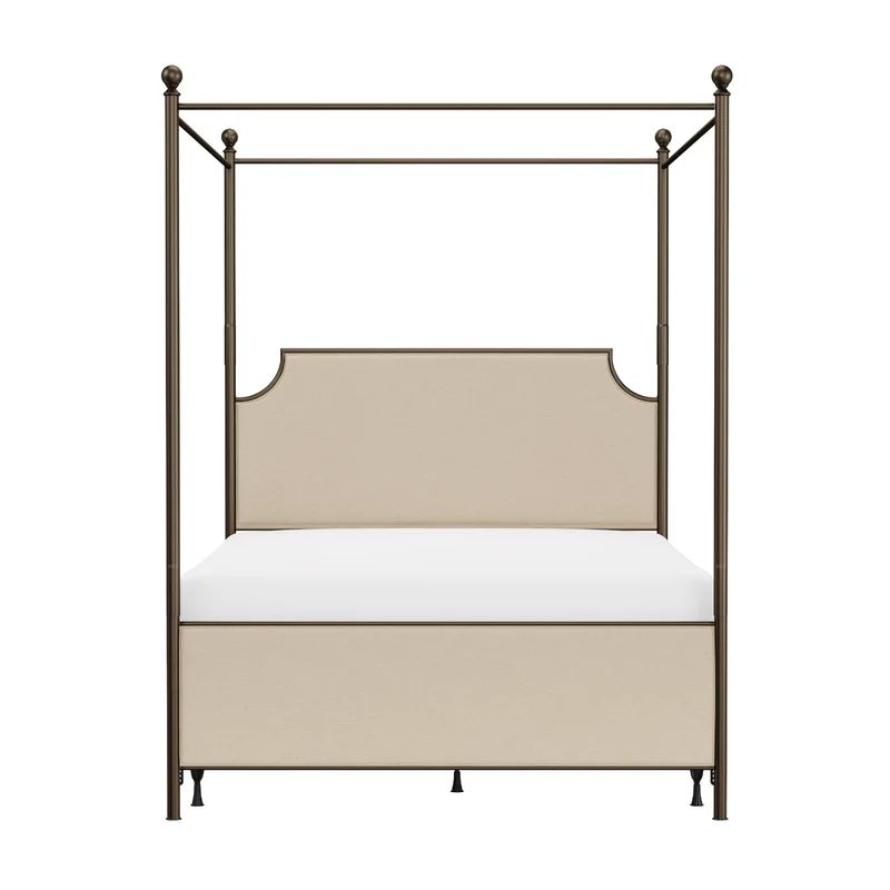 Pemberton Heights Upholstered Low Profile Canopy Bed | Wayfair North America