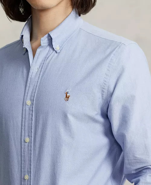 Men's Classic Fit Long Sleeve Oxford Shirt | Macy's
