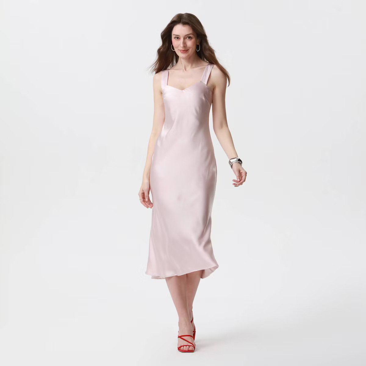 Women's Broad Strap Midi Slip Dress - A New Day™ | Target