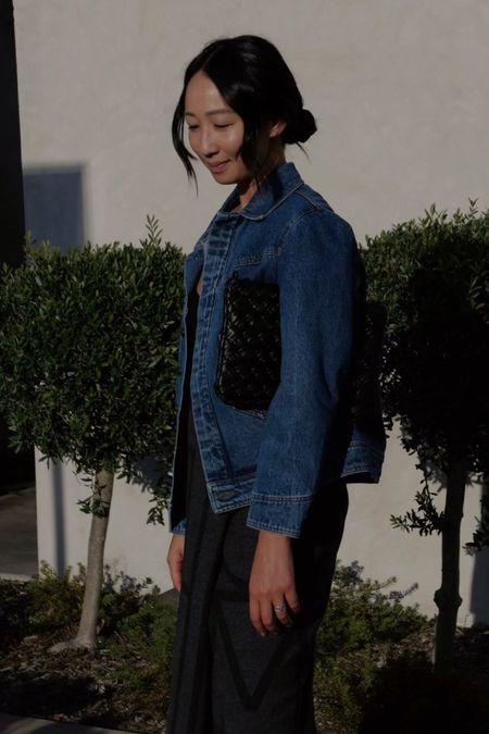 Love this HEIDI MERRICK oversized denim jacket. With an asymmetrical pocket and front & back yoke, this every day piece is so easy to pair with any outfit. 

#LTKeurope #LTKSeasonal #LTKstyletip