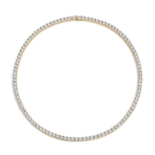 Electric Picks Richie Necklace, 14K Gold Plated Chain Necklace for Women with Inlaid Cubic Zirconia – Dainty Gold Necklace, Women’s Trendy Jewelry | Amazon (US)