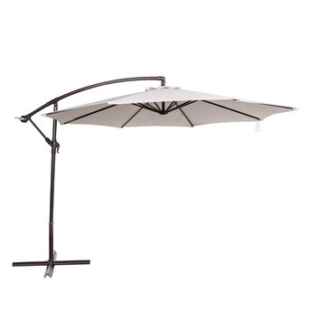 Island Umbrella 10-ft Cantilever Patio Umbrella with Base | Lowe's