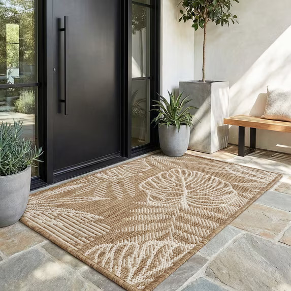 SIXHOME Outdoor Mat 2'x3' Front Door Mat Tropical Indoor Entryway Doormat Polypropylene Washable ... | Walmart (US)