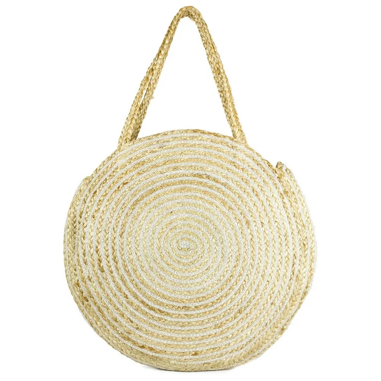 Magid Women Circle Woven Jute Oversized Beach Tote Bag | Walmart (US)