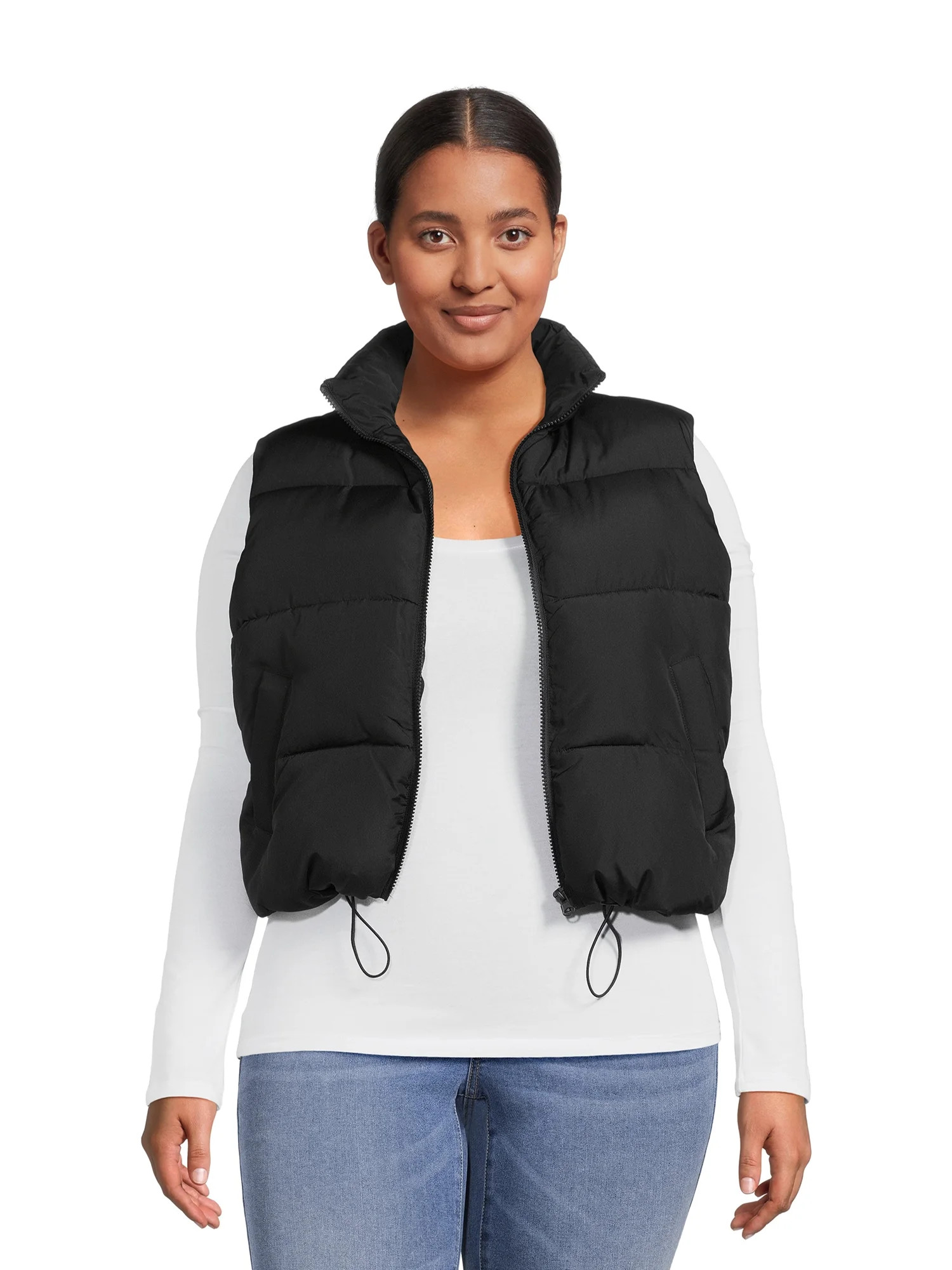 No Boundaries Juniors Plus Puffer Vest | Walmart (US)