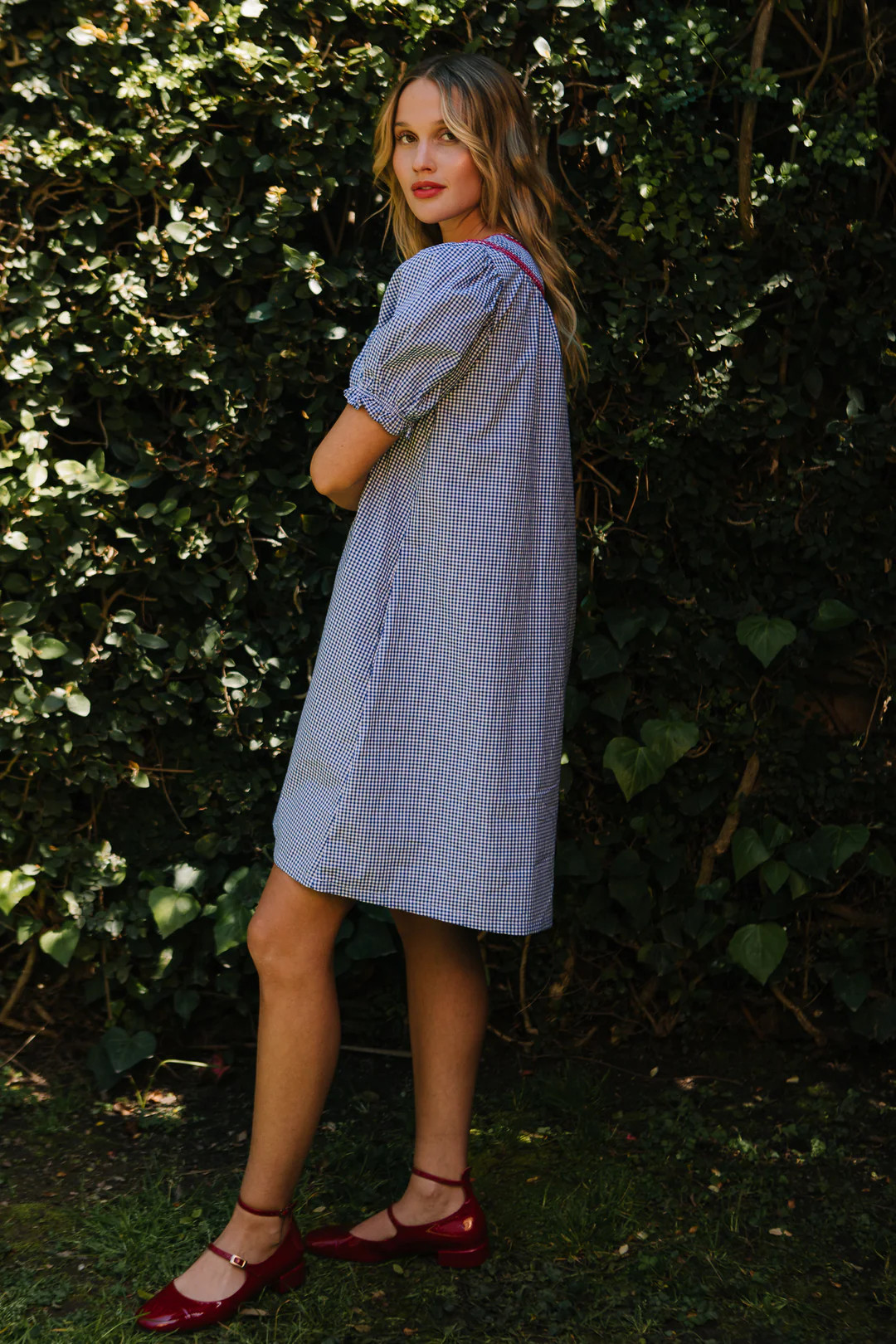 Martha Dress in Blue Gingham | Ivy City Co