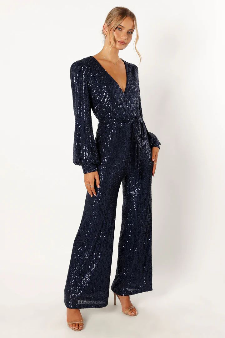 Marley Sequin Jumpsuit - Navy | Petal & Pup (US)