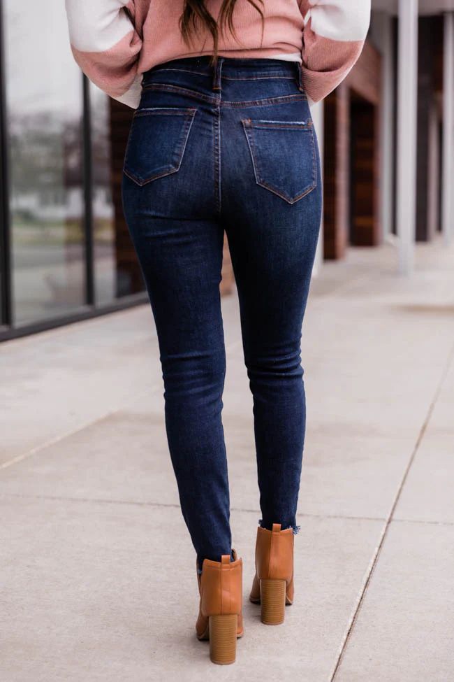 The Chelsie Dark Wash Jeans | The Pink Lily Boutique