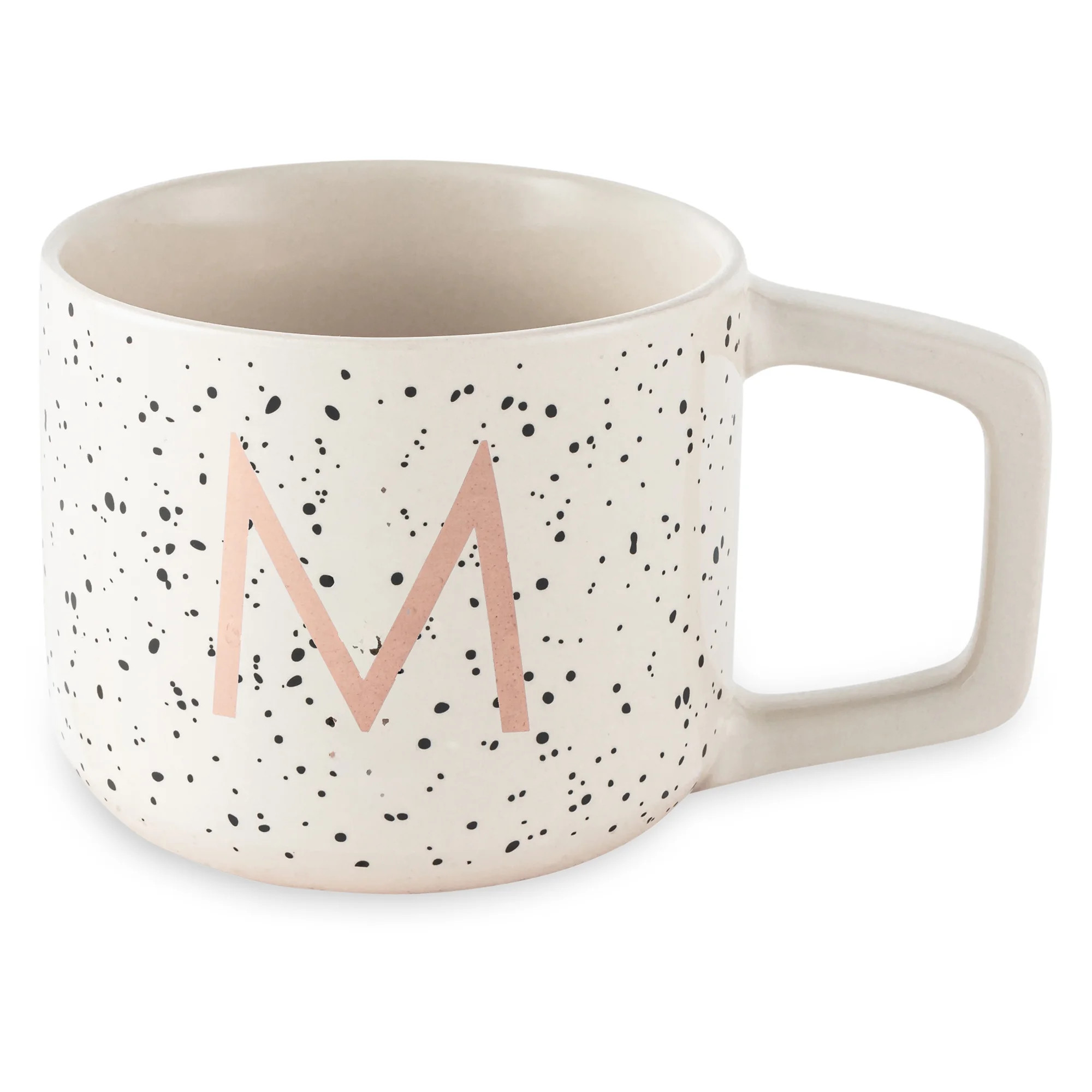 Thyme & Table Stoneware Monogram M Mug, White Speckled | Walmart (US)