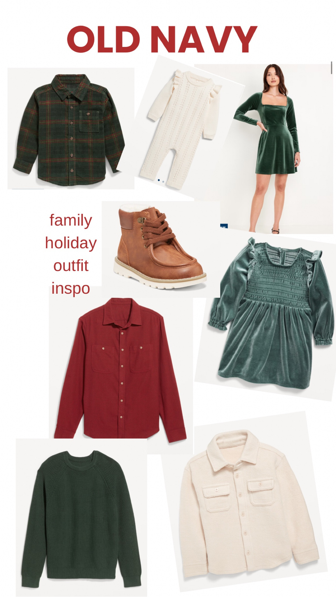 Old navy holiday outfit finds on sale today only! #LTKfamilyoutfit #LTKholidayoutfitideas #LTKdeals 