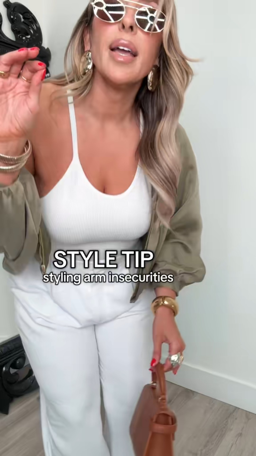 Midsize Elevated Casual Outfit 

JACKET:

green bomber jacket is zara (sold out in the green) the cream is still avail search zara.com for code: 2814/404/712 (one size fits all)

Amazon Version:
I found a very similar jacket on Amazon, but cannot confirm the quality but it’s definitely the same exact look. 

TOPS:
I am wrg the ribbed tank- waist length - size XL
I am not wearing a bra or covers. I did link my fav nip covers. 

also linked cream top options 

PANTS:
Abercrombie Harper style size 32L (size 14) in white (sold out). The cream is still avail. 

I also linked other style cream and white pant options 

1. The target cream trousers that I have shown several times are very similar (size up) I wear a size 14L
2. Aritzia has a white crepe trouser in the curve line.
3. Target Future Collective has a white trouser option.
4 Abercrombie has other trouser and white pant options in white and cream


#LTKMidsize #LTKStyleTip #LTKFindsUnder100