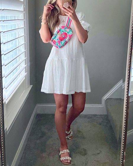 Comfy white dress, fully lined. Wearing size XS for reference. Vacation outfit

#LTKGiftGuide #LTKitbag #LTKtravel
