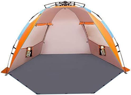 Oileus X-Large 4 Person Beach Tent Sun Shelter - Portable Sun Shade Instant Tent for Beach with C... | Amazon (US)